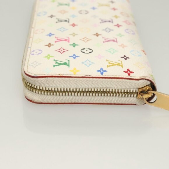 LOUIS VUITTON Monogram Multicolor Zippy Wallet White M60241 LV Auth ki5819 - Picture 4 of 16